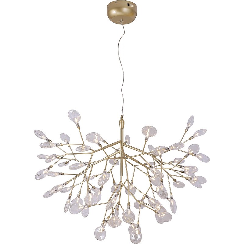 Подвесной светильник Crystal Lux Evita SP63 Gold Transparent Прозрачный Золото