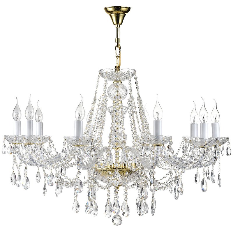 Люстра Maytoni Royal Classic Beatrix DIA019-10-G Прозрачная Золото