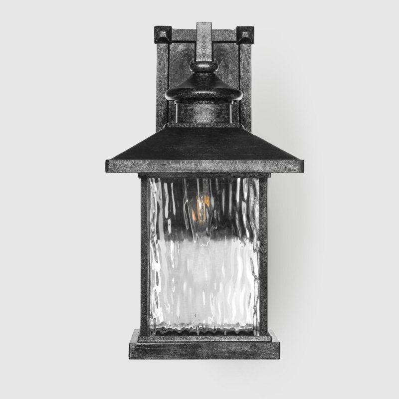 Садовый настенный светильник WENTAI серебряный с чёрным (DH-8071M/816/)