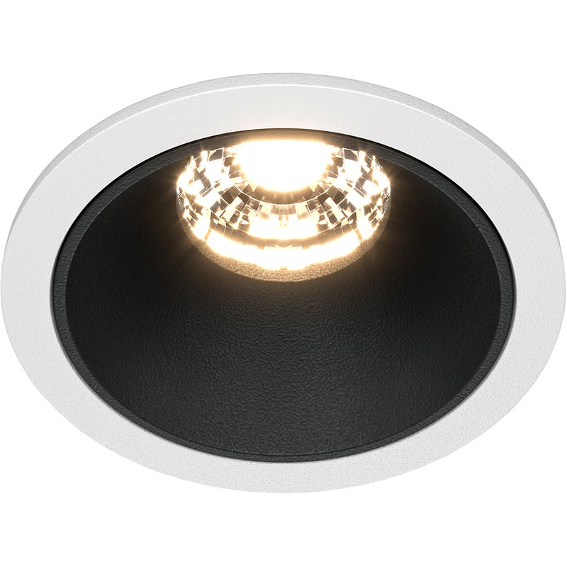 Встраиваемый светильник Maytoni Downlight Alfa LED DL043-01-10W3K-RD-WB Белый Черный