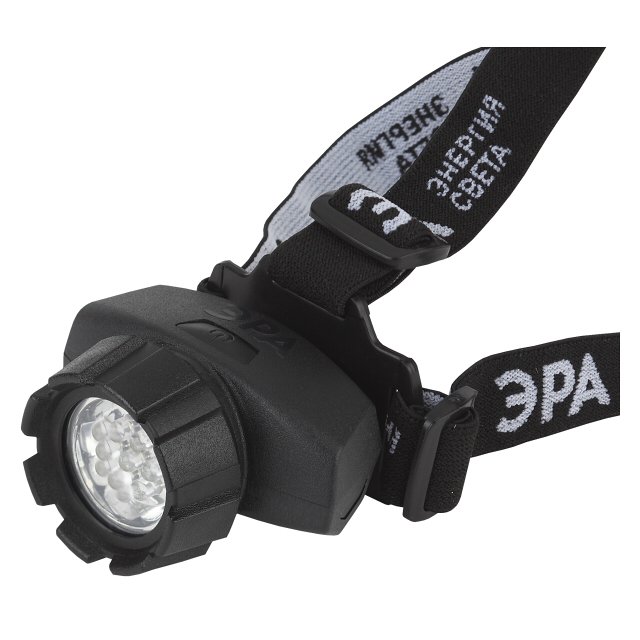 фонарь налобный ЭРА GB-602 7xLED 3xAAA 4 режима пластик черный