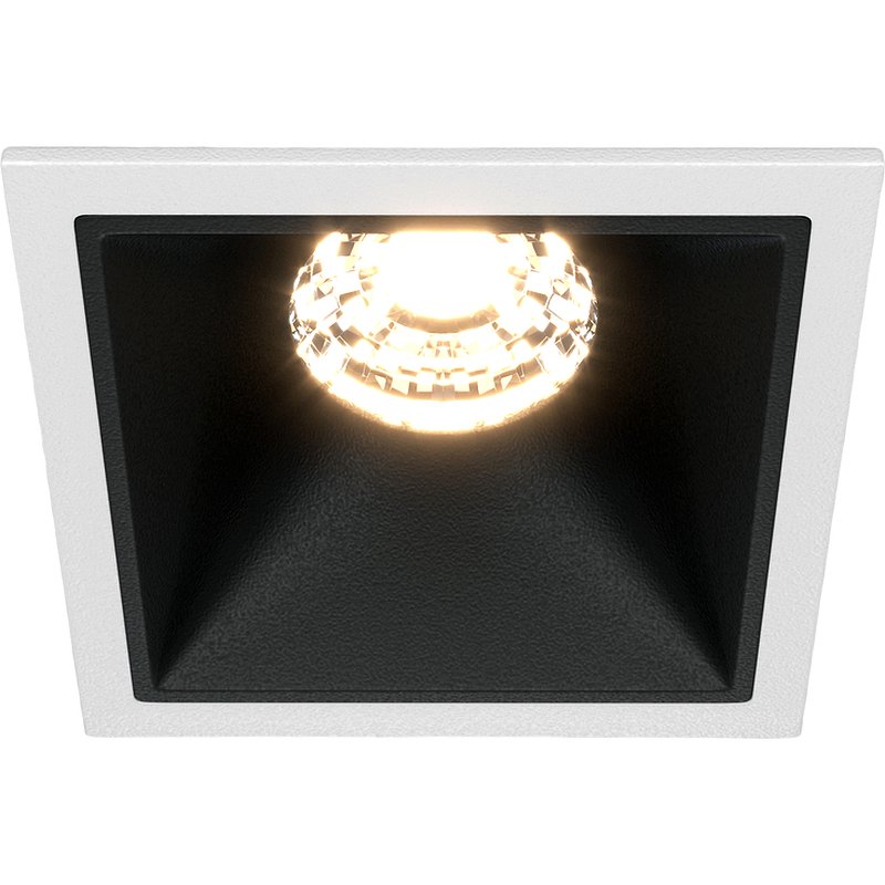 Встраиваемый светильник Maytoni Downlight Alfa LED DL043-01-10W4K-D-SQ-WB Белый Черный