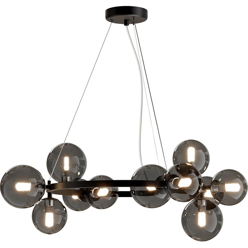 Подвесной светильник Maytoni Modern Dallas MOD545PL-11B Дымчатый Черный