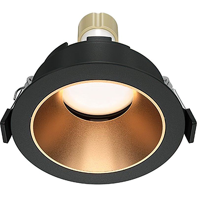 Встраиваемый светильник Maytoni Downlight Share DL051-U-1BMG Золото Черный