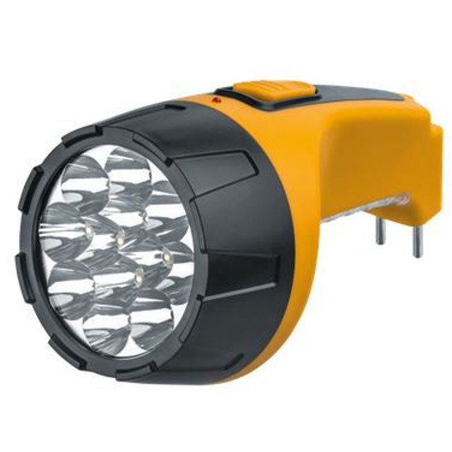 фонарь NAVIGATOR 15LED 4В 800мАч свинцово-кислотный аккумулятор пластик желтый/черный