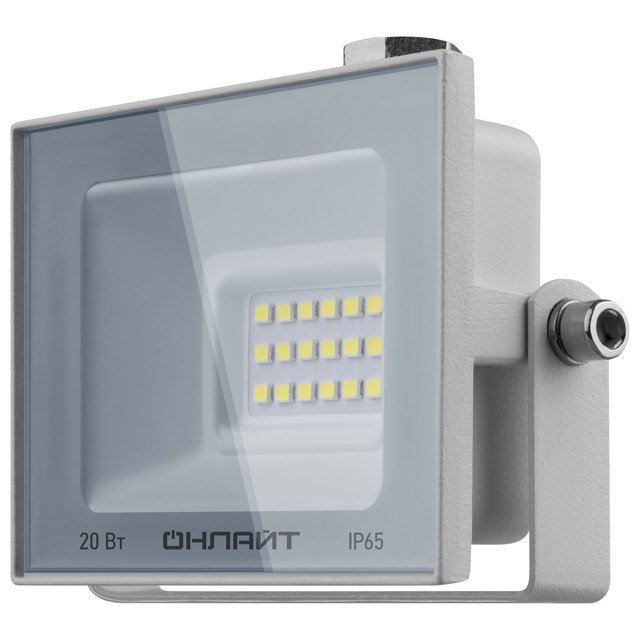 прожектор светодиодный ОНЛАЙТ 20Вт 4000K IP65 LED белый