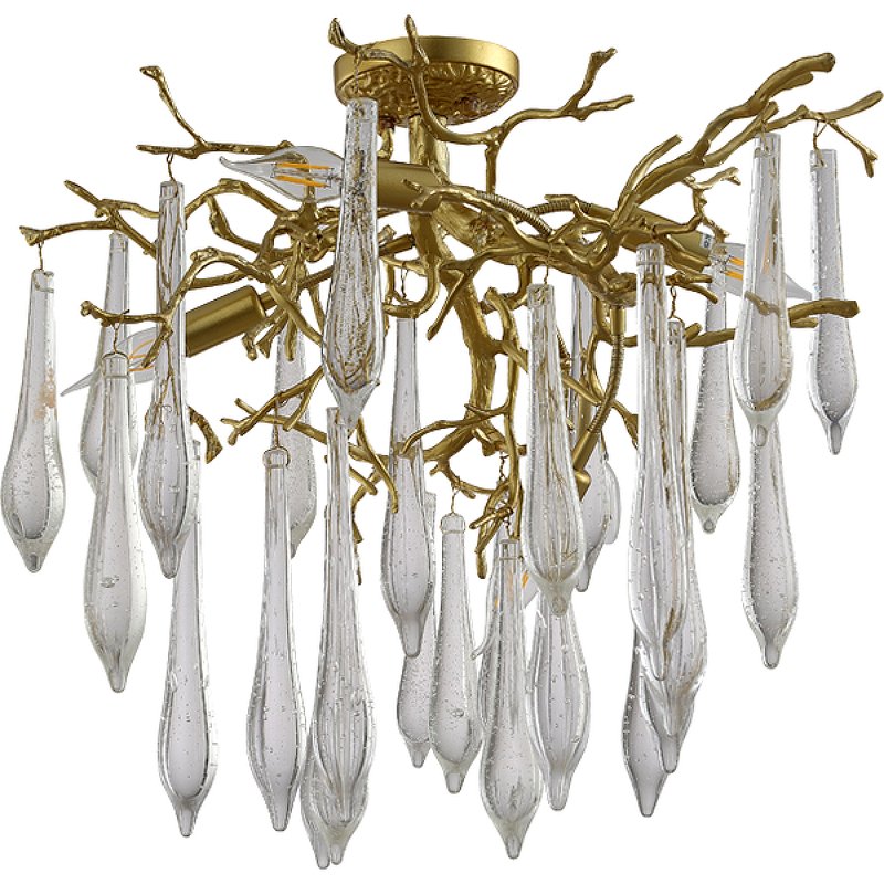 Люстра Crystal Lux Reina PL5 D600 Gold Pearl Прозрачная Золото