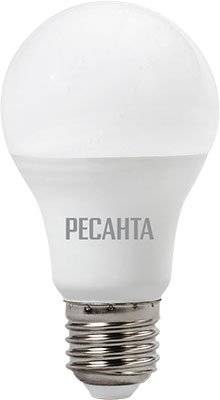 Лампа Ресанта LL-R-A80-20W-230-3K-E27 (груша 20Вт тепл. Е27) белый