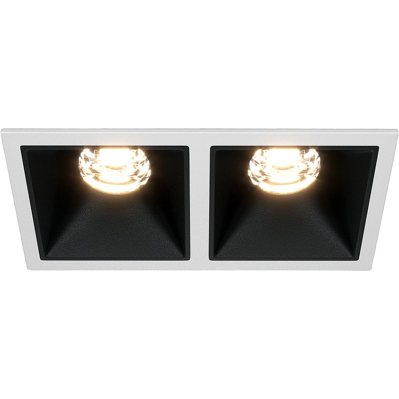 Встраиваемый светильник Maytoni Downlight Alfa LED DL043-02-15W3K-D-SQ-WB Белый Черный