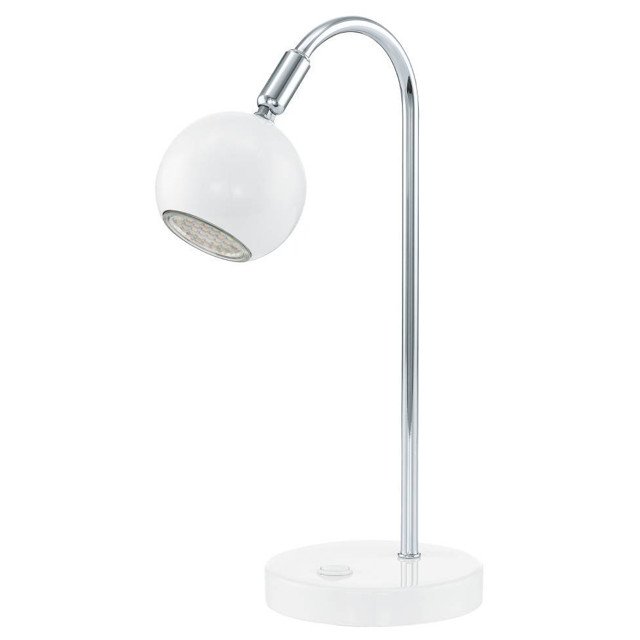 лампа настольная светодиодная EGLO Sancho 1 GU10-LED 3Вт сталь белый хром