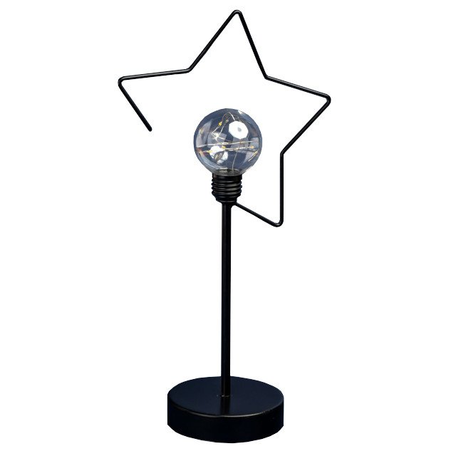 светильник декоративный Фотон Звезда лофт LED черный