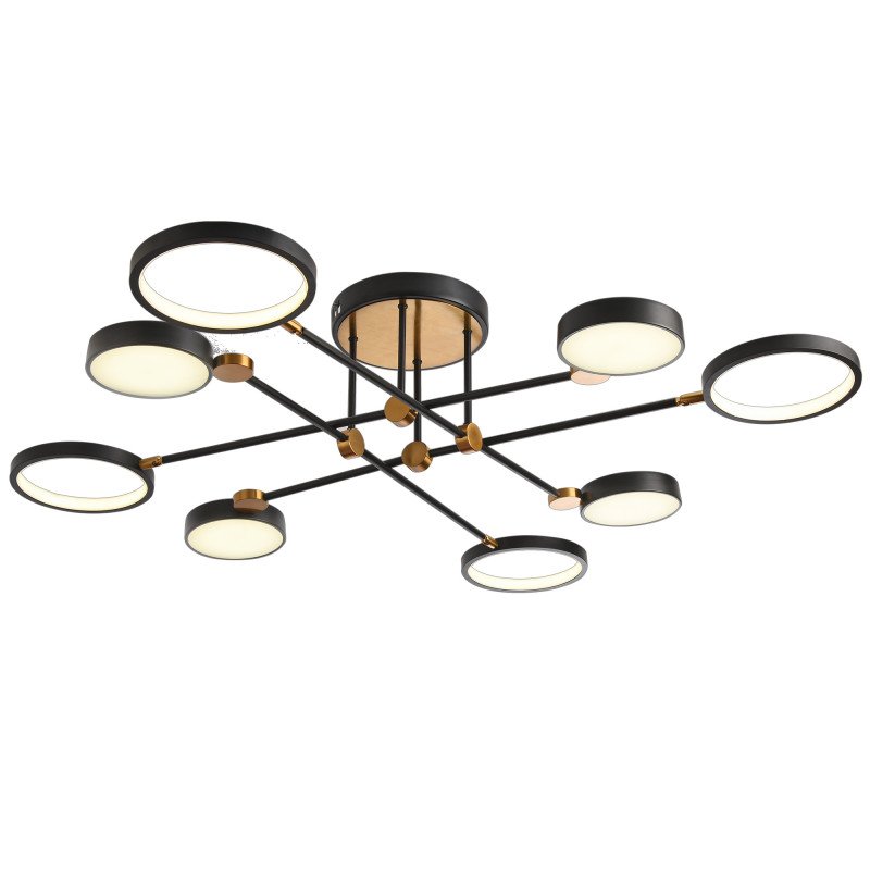 Люстра на штанге Natali Kovaltseva LED LAMPS 81102/6C BRASS BLACK