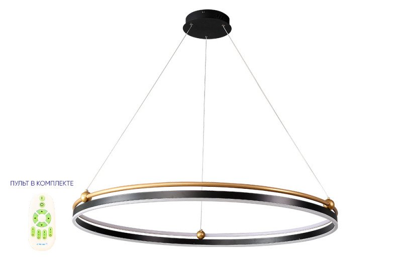 Подвесной светильник Crystal Lux FERNANDO SP88W LED D1000 BLACK/GOLD