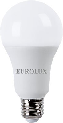 Лампа Eurolux LL-E-A70-20W-230-4K-E27 (груша 20Вт нейтр. Е27) белый