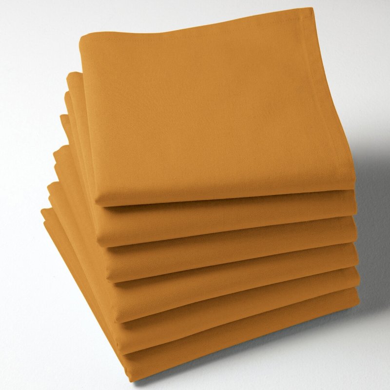 Салфетки LaRedoute Салфетки Столовые однотонные из хлопка Scenario 45 x 45 см желтый