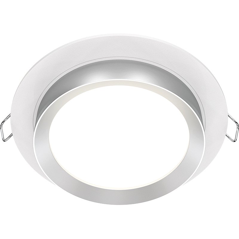 Встраиваемый светильник Maytoni Downlight Hoop DL086-GX53-RD-WS Серебро Белый