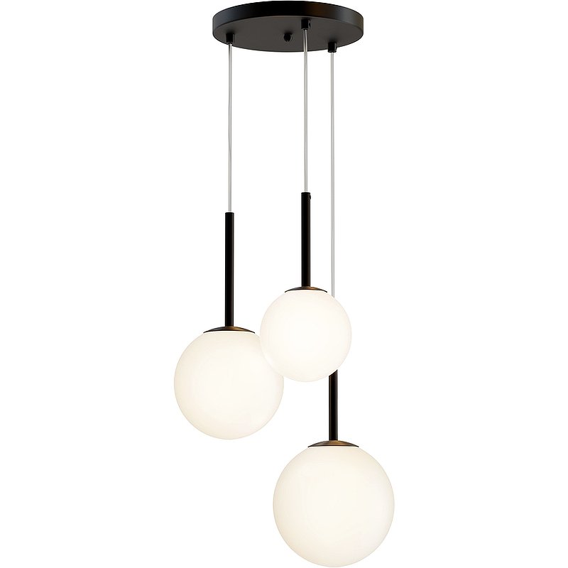 Подвесной светильник Maytoni Modern Basic form MOD321PL-03B Белый Черный