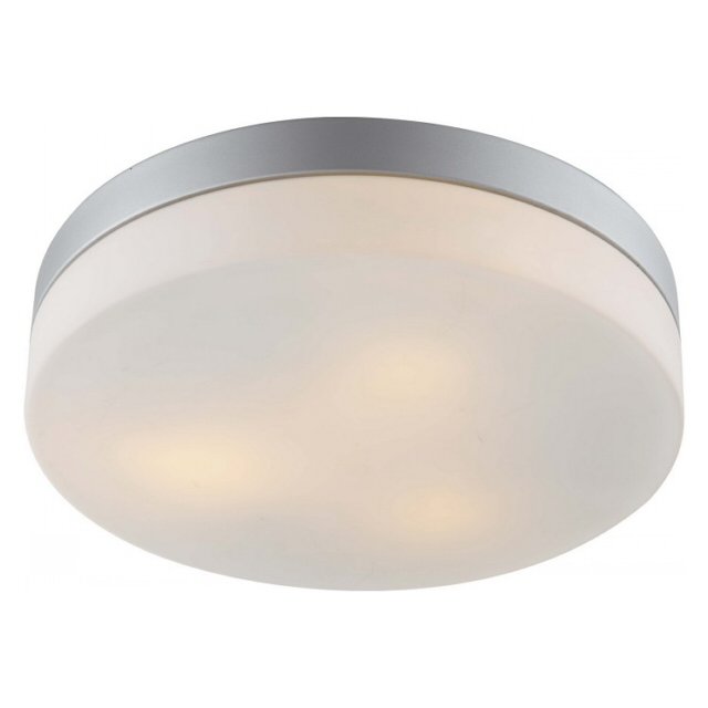 светильник настенно-потолочный для ванной Aqua 3х60Вт E27 230В металл крашеный серебро
