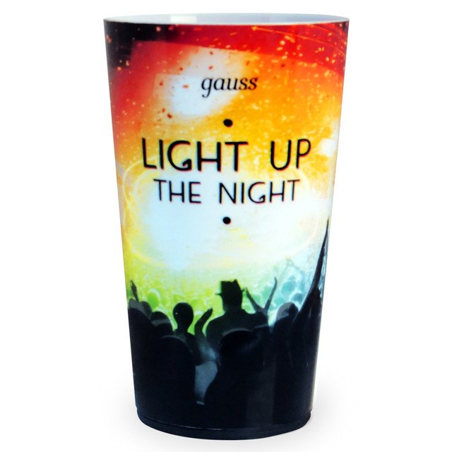 стакан с подсветкой GAUSS LCUP Party 3хLR44 LED
