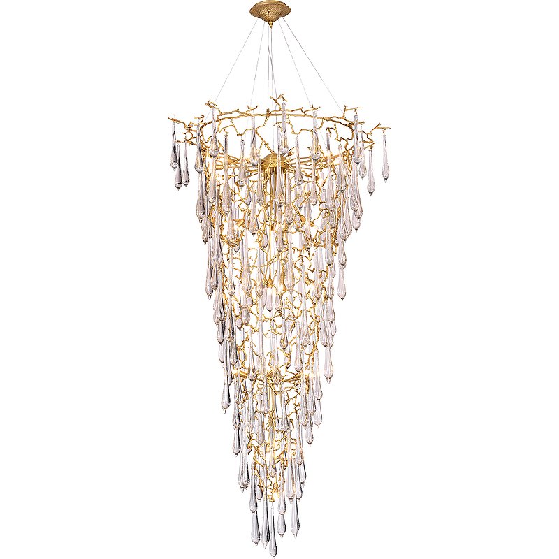 Люстра Crystal Lux Reina SP34 D1200 Gold Pearl Прозрачная Золото