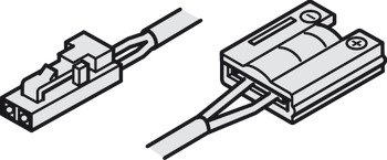 Hafele соединительный драйвер-Лента 8мм/24V/20AWG/2.0m 833.77.804