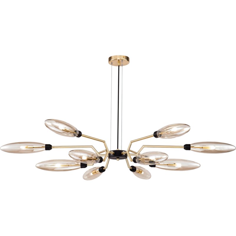 Люстра Maytoni Modern Ventura MOD012CL-12G Янтарная Золото матовое