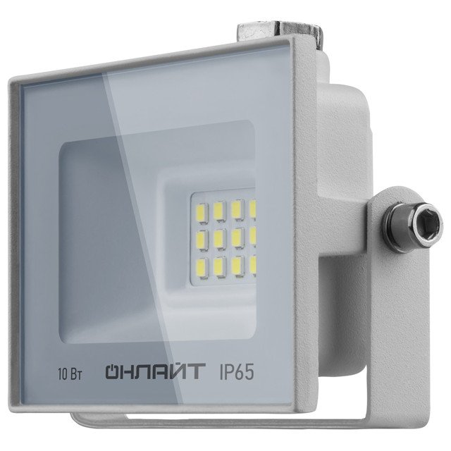 прожектор светодиодный ОНЛАЙТ 10Вт 4000K IP65 LED белый